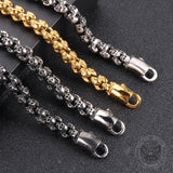 Heavy Skull Link Chain Stainless Steel Necklace
