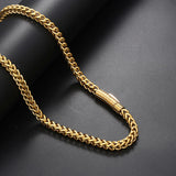 Hip Hop Franco Chain Stainless Steel Necklace