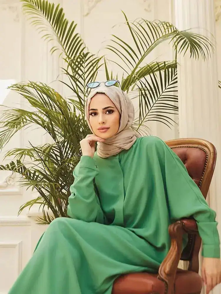 Fashion Single Breasted Muslim Dresses - Lootquake