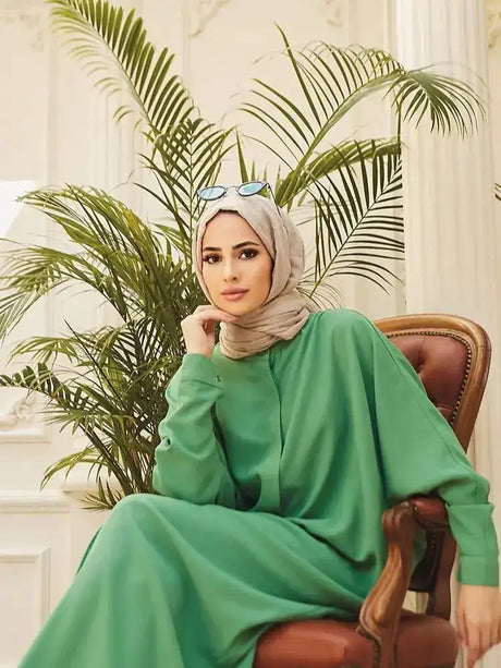 Fashion Single Breasted Muslim Dresses - Lootquake
