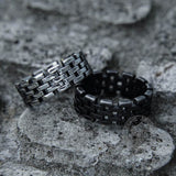 Hollow Chain Stainless Steel Ring