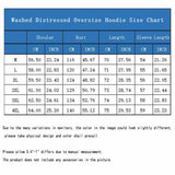 Gothic Skull Vintage Washed Hoodie Sweatshirt