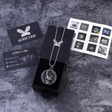 Horned Skull Stainless Steel Pendant