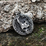Horned Skull Stainless Steel Pendant