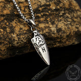 Horns of Odin Stainless Steel Viking Pendant