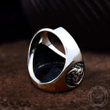 Horns of Odin Stainless Steel Viking Ring