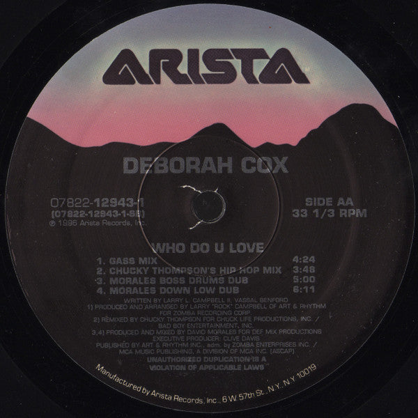 Who Do U Love | Very Good Plus (VG+) Very Good Plus (VG+)