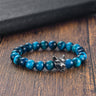 Howling Wolf Turquoise Bead Bracelet