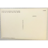 Rare 1960s Martin Luther King Vintage Postcard Collectible