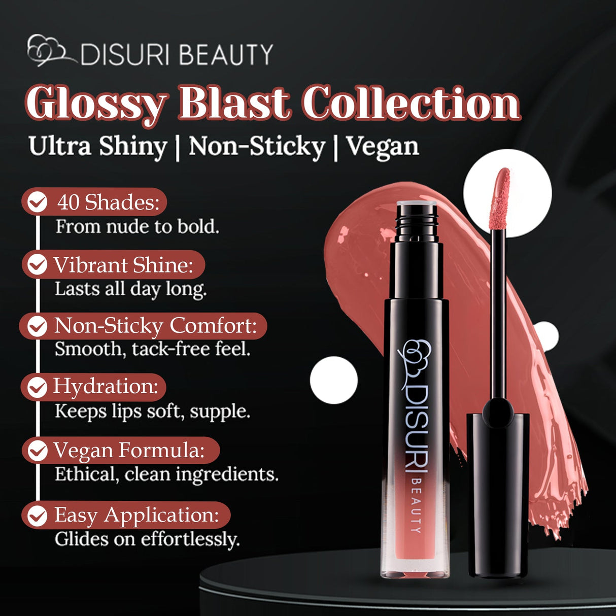 Brillo de labios DISURI Beauty Glossy Blast - Solía ​​amarlo