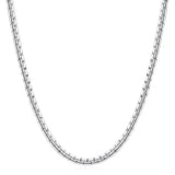 Fiusem Silver Tone Box Chains for Men Stainless Steel Mens Chain 3mm Necklaces for Men and Women Mens Chain Necklaces 22Inch - Lootquake