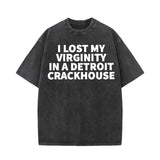 I Lost My Virginity Vintage Washed Short Sleeve T-shirt