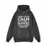 I May Look Calm Vintage Washed Hoodie
