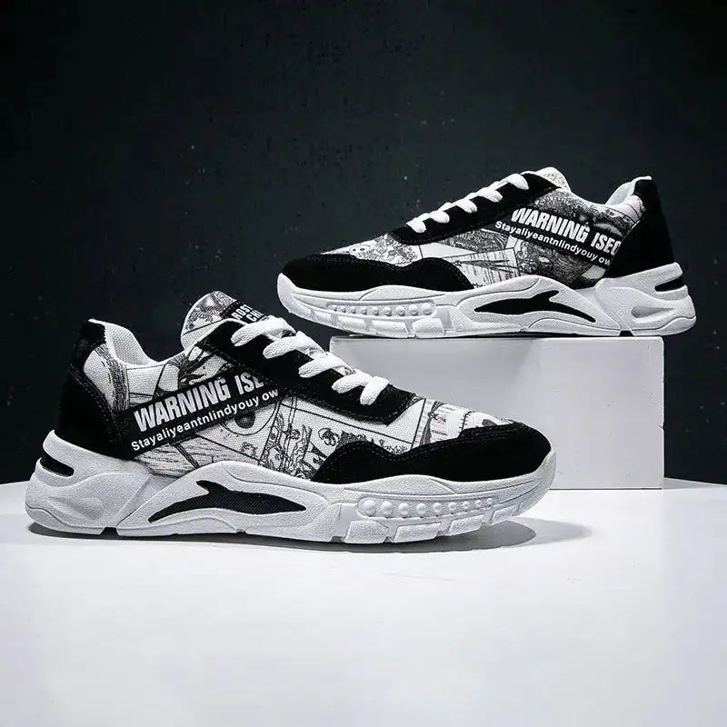 Dad Shoes, Casual Sports Shoes, Graffiti Sneakers - Lootquake