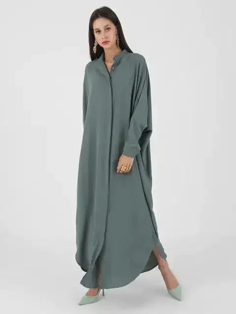 Fashion Single Breasted Muslim Dresses - Lootquake