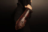 Medieval leather bracers for Larp