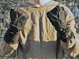 Battler leather gloves for LARP
