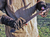 Battler leather gloves for LARP