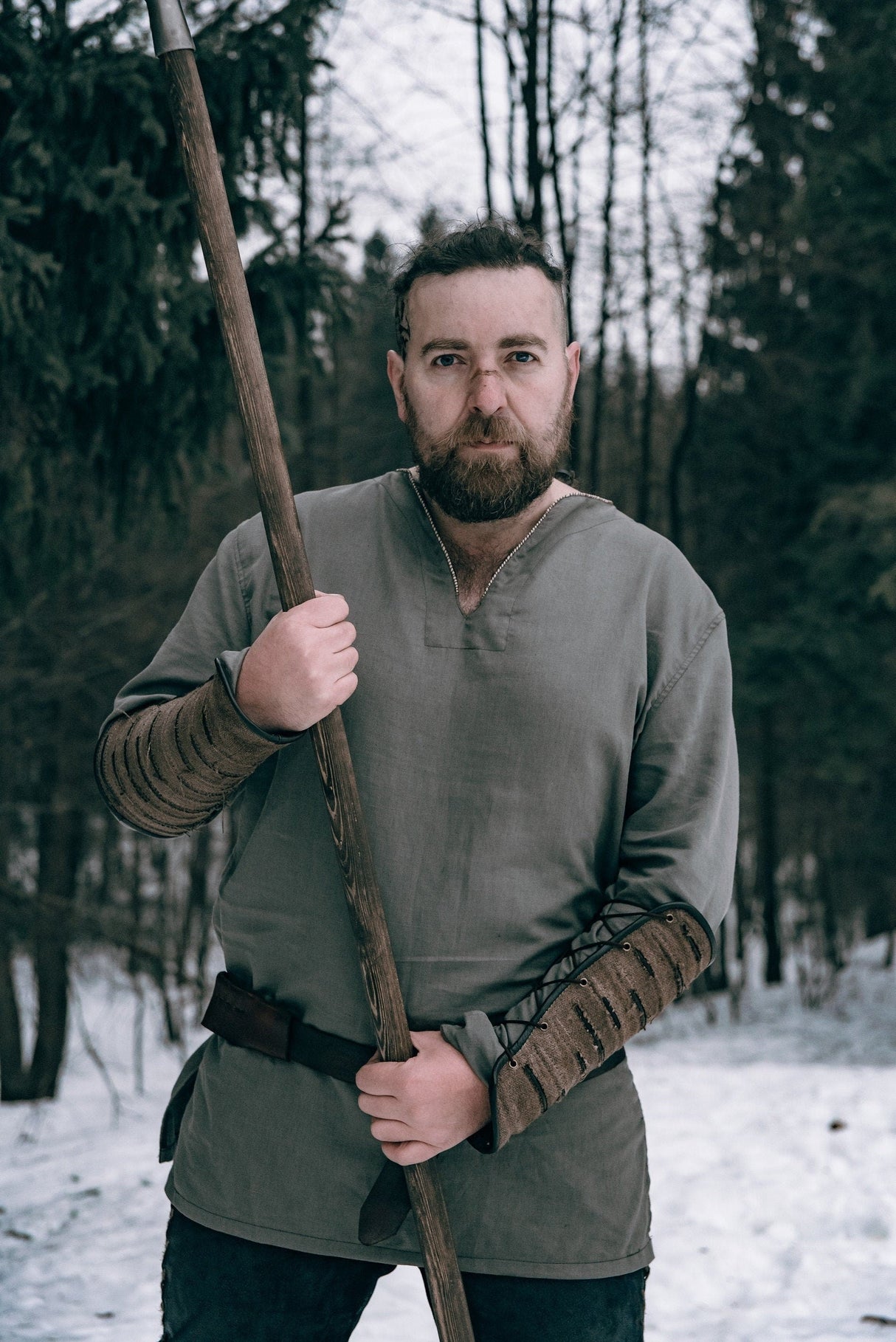 Viking men linen tunic