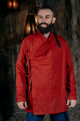 Red linen tunic