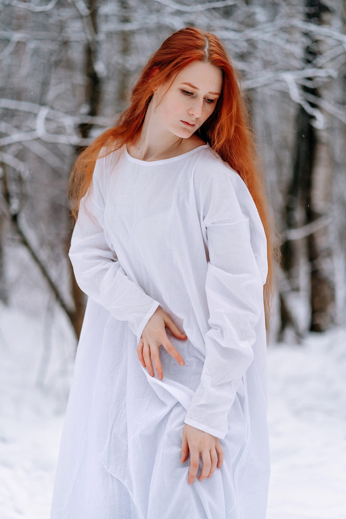 Medieval viking cotton underdress "Freya"