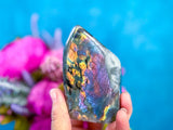 Purple Labradorite Crystal Freeform, Rainbow Labradorite, White Labradorite