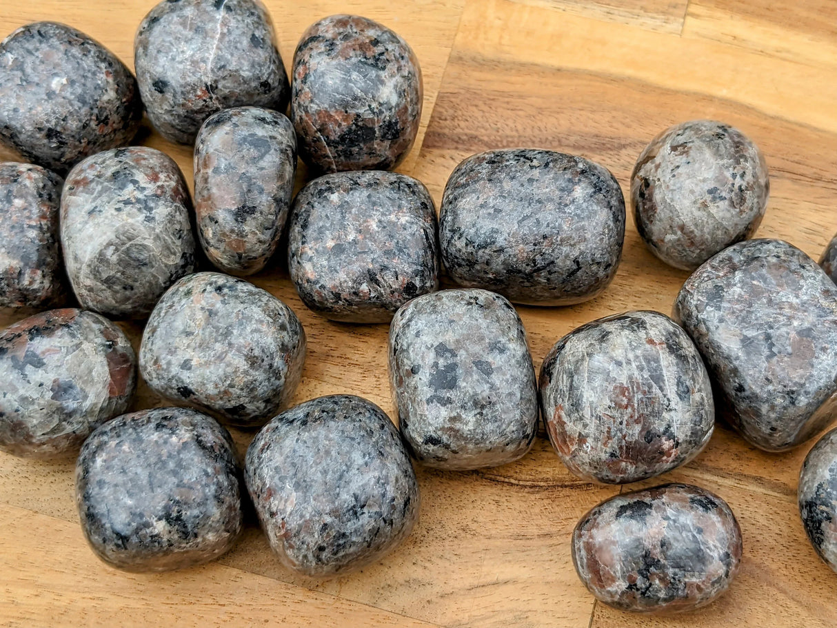 Piedras pulidas de yooperlita