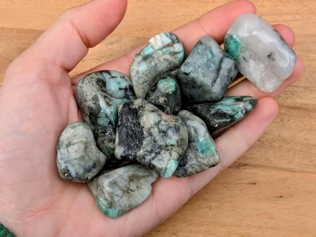 Emerald Tumbled Stones