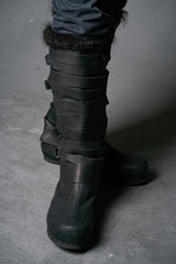 Assassian Black Boots with fur / boots set
