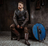 Brown High Leather Boots "Ragnar"