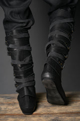 Black High Leather Boots "Assassin"