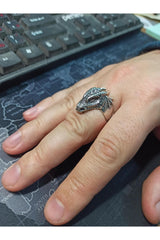 Silver Dragon Ring
