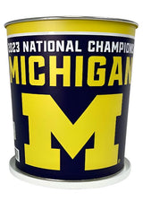 JGB Sports - 2023 NCAA FBS Champions Michigan Wolverines Gift Tin Basket - Made In USA