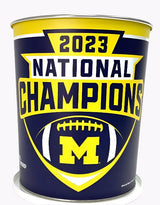 JGB Sports - 2023 NCAA FBS Champions Michigan Wolverines Gift Tin Basket - Made In USA