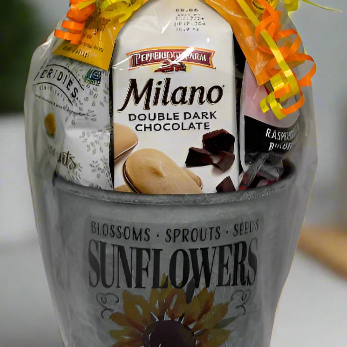 Small Sunflower Gift Basket - Fall Gift