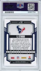 Tarjeta de fútbol RC de novato CJ Stroud n.° 302 de Panini Score 2023, PSA 10 Gem Mint