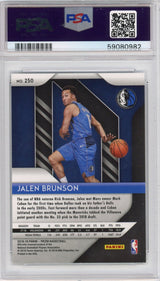 Graded 2018-19 Panini Prizm Jalen Brunson #250 Rookie RC Basketball Card PSA 10 Gem Mint
