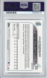 Tarjeta de béisbol de novato Julio Rodríguez #US44 RC, actualización Topps 2022, PSA 10 Gem Mint