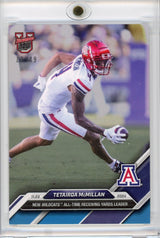 Tarjeta de fútbol americano Topps Bowman U Now Tetairoa McMillan n.° 47 azul n.° 49 de los Arizona Wildcats (2024)