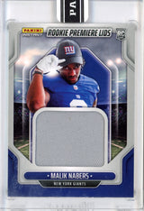 Tarjeta de fútbol Panini Instant Malik Nabers n.° RPL-27 Rookie Premiere Lids n.°/10 Rookie RC 2024