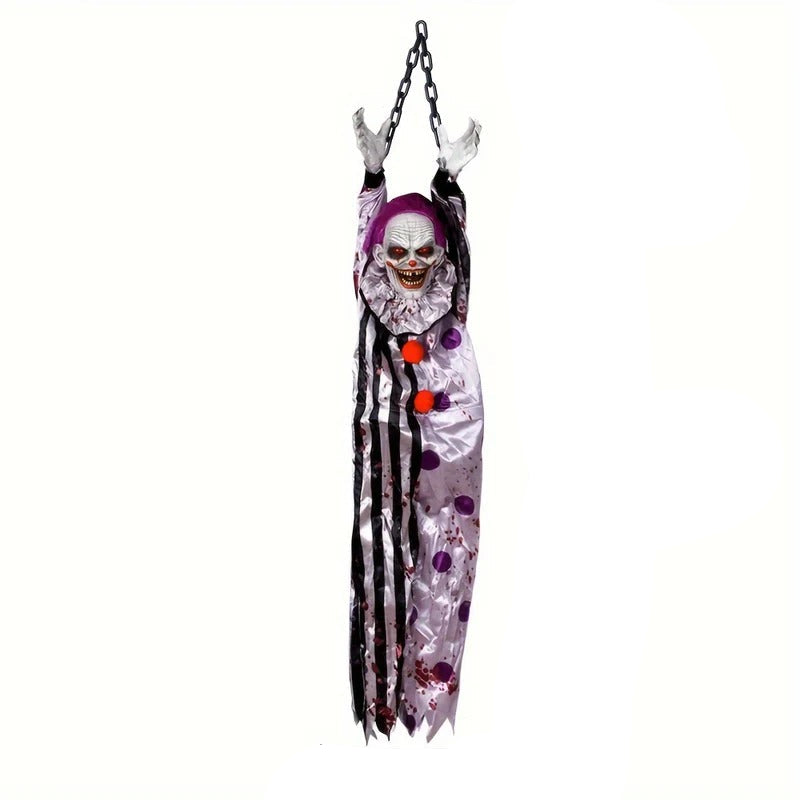 Scary Clown Hanging Decoration Halloween Horror Prop