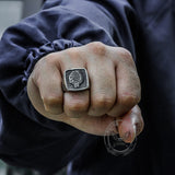 Indian Stainless Steel Skull Ring