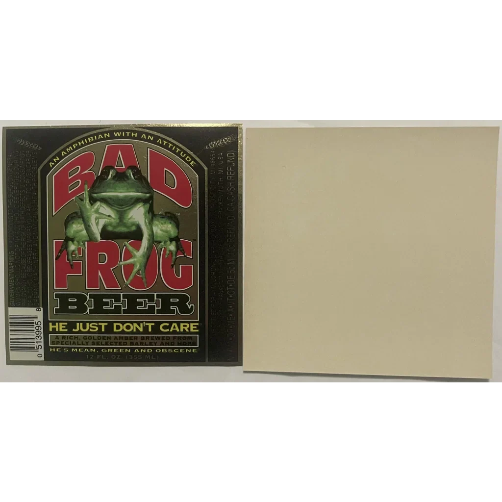 Infamous Vintage Bad Frog Beer Label Banned in 8 States