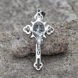 INRI Jesus Christ Crucifix Cross Stainless Steel Pendant