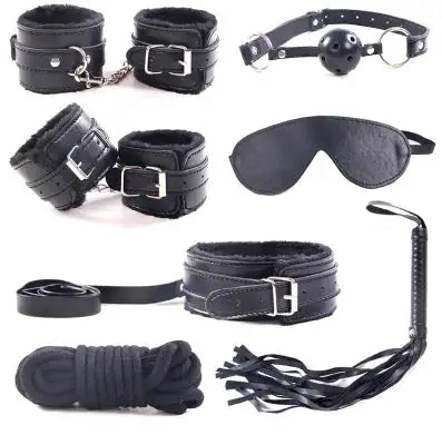 7-Piece Plush Bondage Adult Toy Set - Lootquake