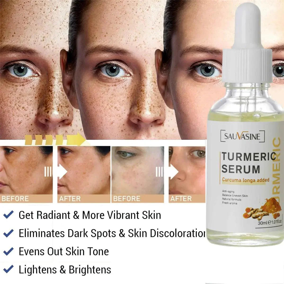 BrightGlow Turmeric Radiance Serum - Unleash Your Skin's Natural Glow