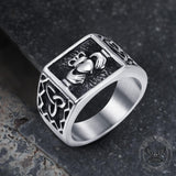 Irish Claddagh Stainless Steel Celtic Knots Ring