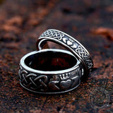 Irish Claddagh Stainless Steel Viking Ring