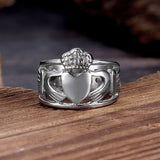 Irish Claddagh Stainless Steel Wedding Ring