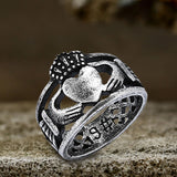 Irish Claddagh Stainless Steel Wedding Ring
